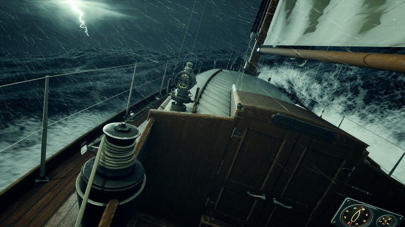 The beginning of the demo, with the protagonist at the helm of a storm-tossed sailboat, is incredibly fascinating The beginning of the demo, with the protagonist at the helm of a storm-tossed sailboat, is incredibly fascinating