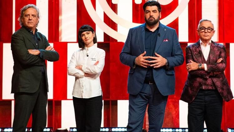 From left Giorgio Locatelli, Chiara Pavan, Antonino Canavacciuolo and Bruno Barbieri