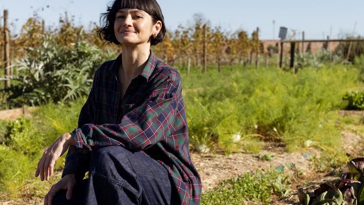 Chiara Pavan in the garden of Tenuta Venissa