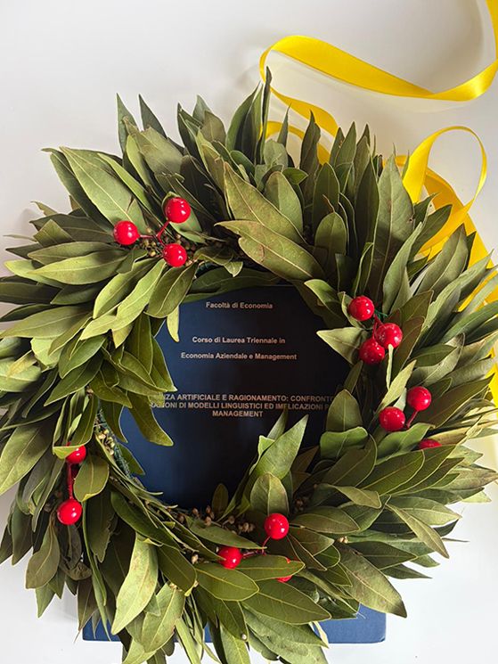 In September Tomasi wrote the final part of the thesis taking advantage of a period without competitions