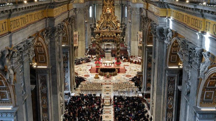 Approximately 5,500 faithful participated in the Mass in St. Peter's Basilica.