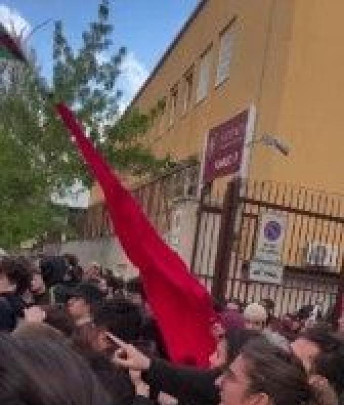 Procession for Palestine, Sapienza students charged by the police: two arrests