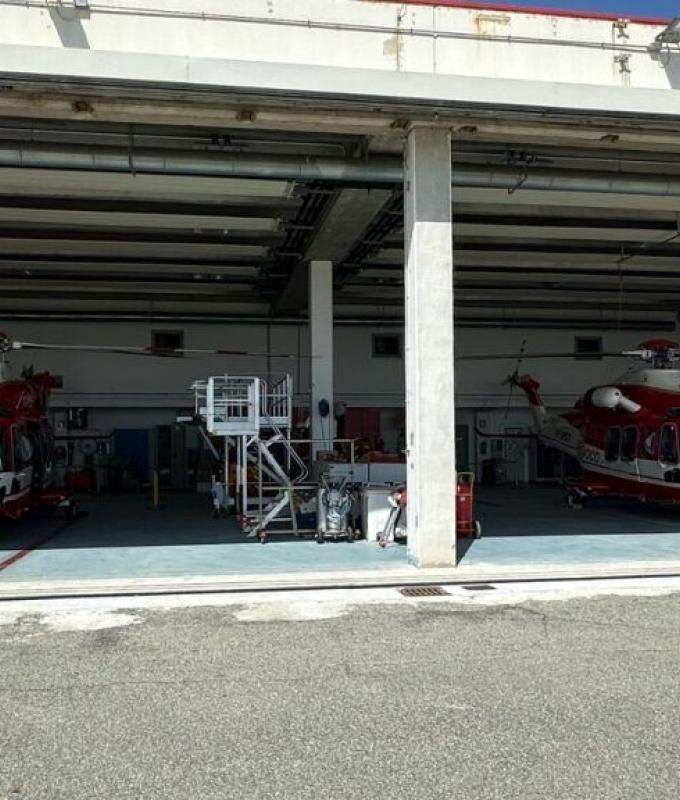 The new fire brigade helicopter. Photo