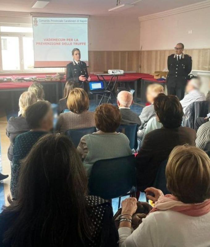 Fraud on the elderly, awareness meeting with the Carabinieri in Portici