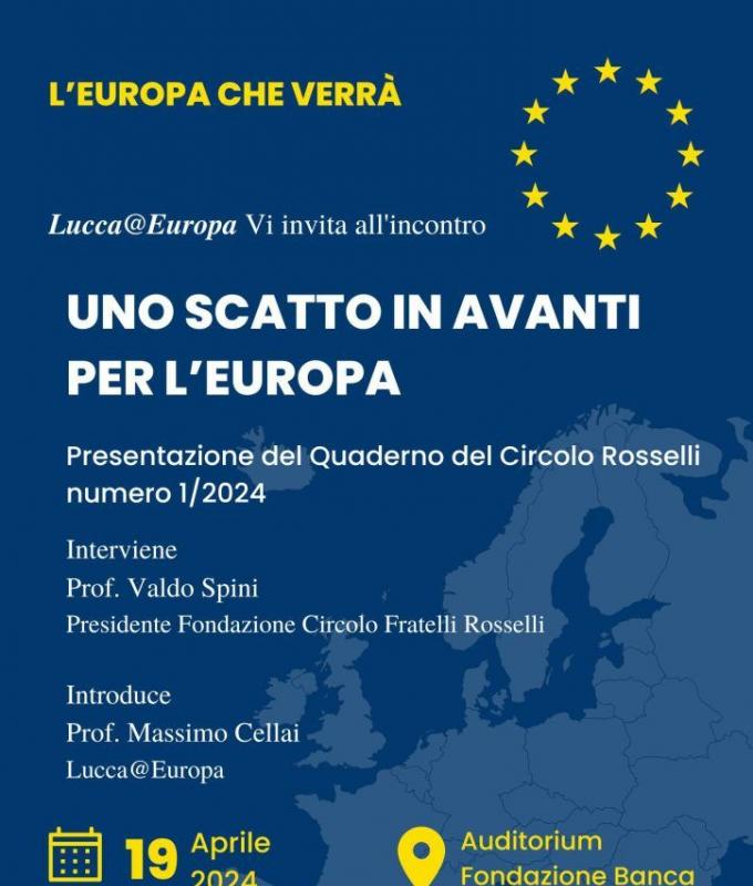 European elections and the future of the EU, Lucca@Europa talks about it with Valdo Spini