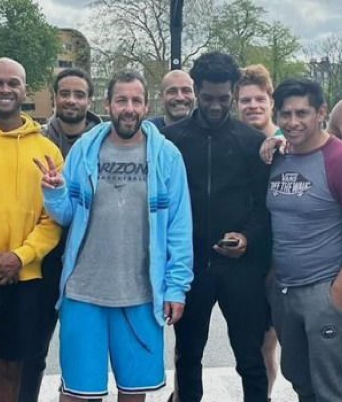The Ragusan who plays basketball with the American actor Adam Sandler in London
