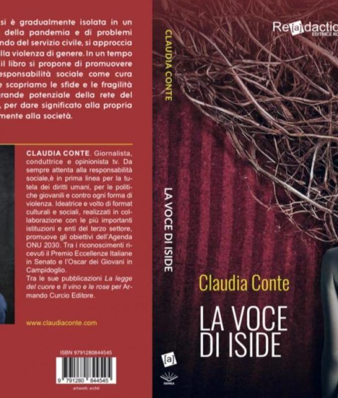 Claudia Conte back in bookstores with a new book: “The voice of Isis”