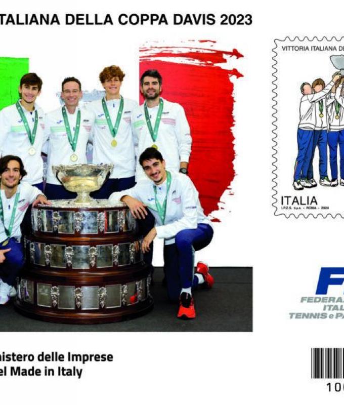 «The stamp “Italian victory of the Davis Cup 2023” has been issued.» The announcement from the Italian Post Office