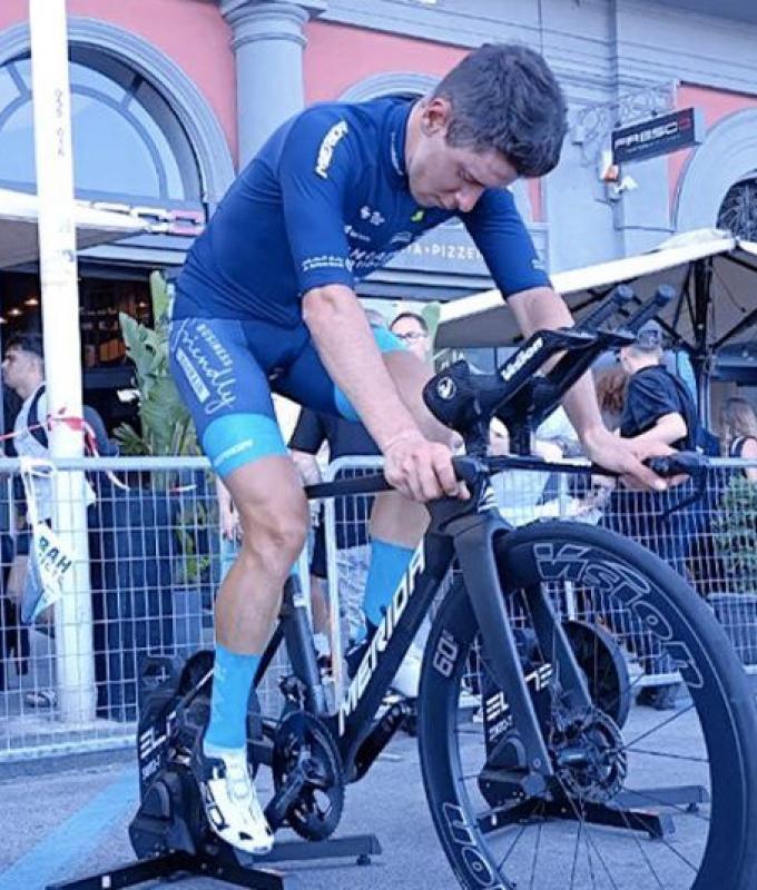 Tiberi and the cool down on the time trial bike. Why?