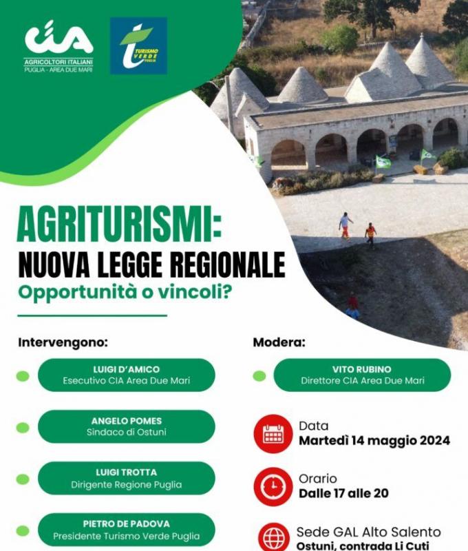 Agritourism: Apulian structures compared on regional law