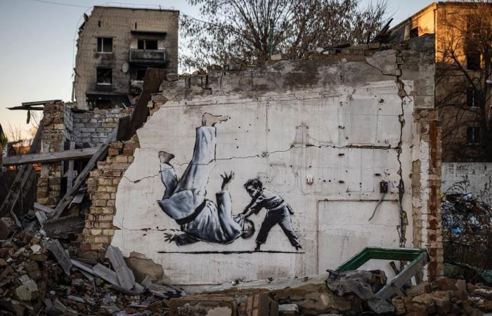 Banksy in Ukraine? Two works against Putin emerge near Kiev – Photos