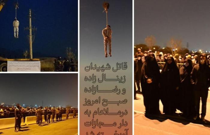 Iran, the authorities publish photos of the execution of Majidreza Rahnavard