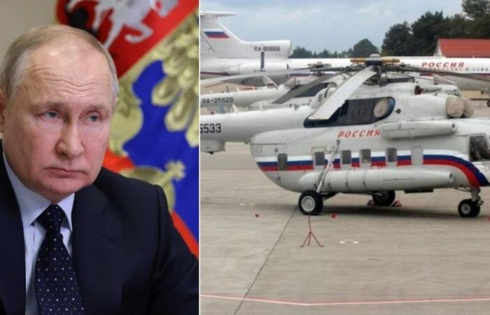 Putin, the helicopter used by the Russian president crashes to the ground. Yellow on causes and possible victims