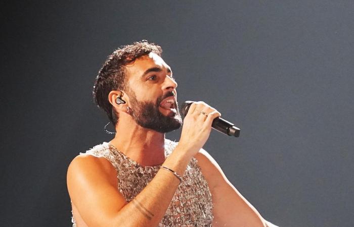 Eurovision, Mengoni with the rainbow flag turns on the rights