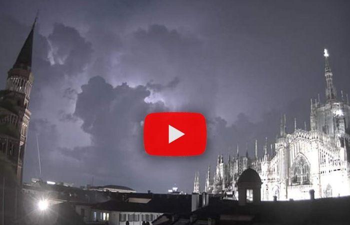 Live Weather (Video) Milan, Strong NUBIFRAGIO with HAIL Heavy hits the city » -