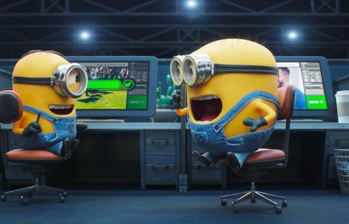 Despicable ME4, in the trailer the Minions work with AI