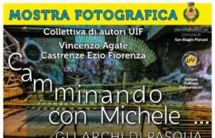In San Biagio Platani on Saturday “Walking with Michele… the Easter arches”
