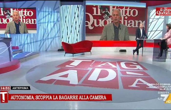 Travaglio to La7: “It wasn’t a fight but a beating. Donno only brought the tricolor to Calderoli, which is like giving garlic to a vampire”