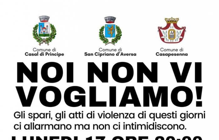 March against crime in Casal di Principe, San Cipriano and Casapesenna, the Diocese of Aversa alongside the Municipalities |
