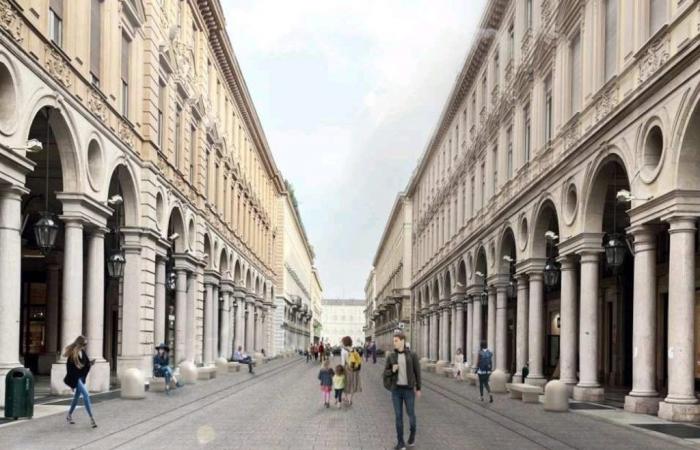 Turin: work expected to begin on pedestrian Via Roma by the first quarter of 2025
