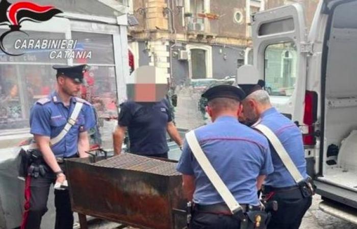 Illegal terraces in “arrusti e eat” in Catania, complaints and seizures
