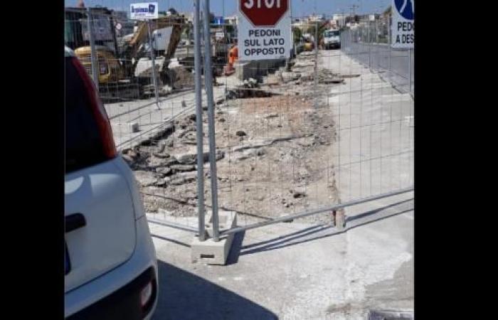 Barletta, the end of the works on the Ponente coast road is still postponed