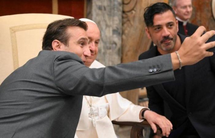 “He’s wittier than us!”, the comments of the comedians after the meeting with the Pope
