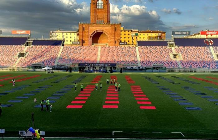Bologna Fc and Bimbo Tu together on the Dall’Ara lawn for a charity picnic