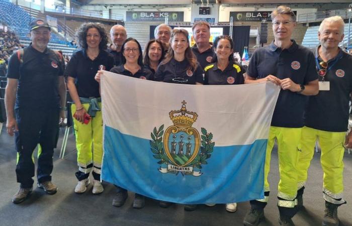 one year after the “thank you” to the rescuers; San Marino Civil Protection was also present