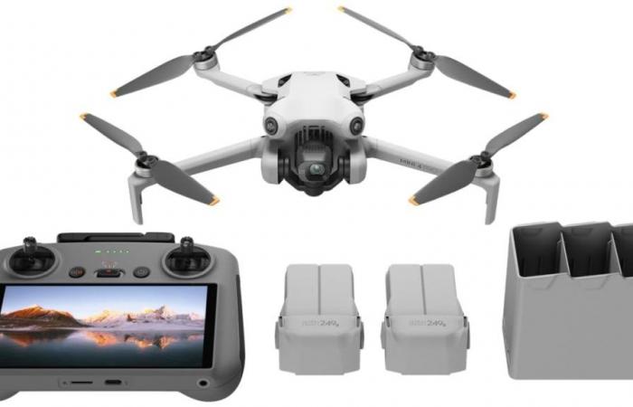 DJI Mini 4 Pro in Fly More Combo version and remote control with screen is on offer on Amazon!