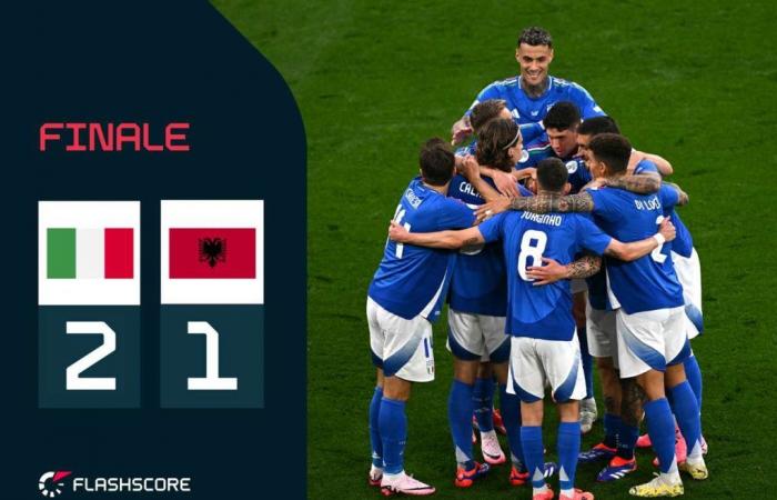 Euro 2024: Italy-Albania 2-1 thanks to the comeback by Bastoni and Barella