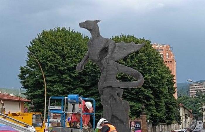 The Thyrus of Terni is the largest steel dragon in Italy | The inauguration program