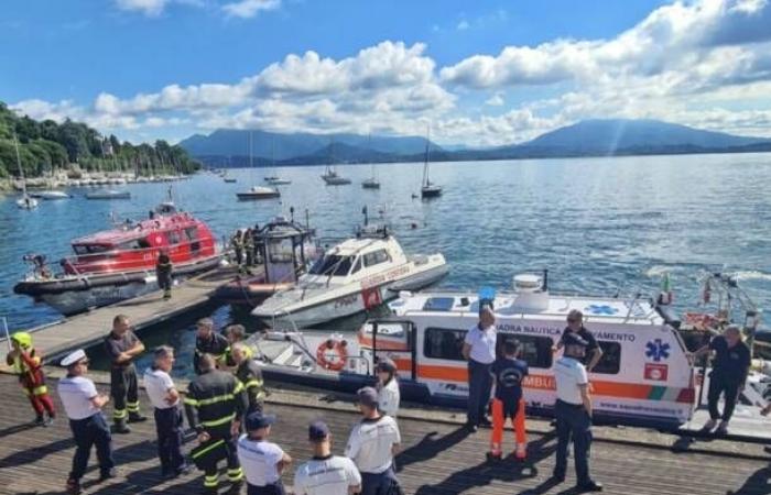 Piedmontese and Varese rescue efforts on Lake Maggiore. A large air-naval exercise in Lesa