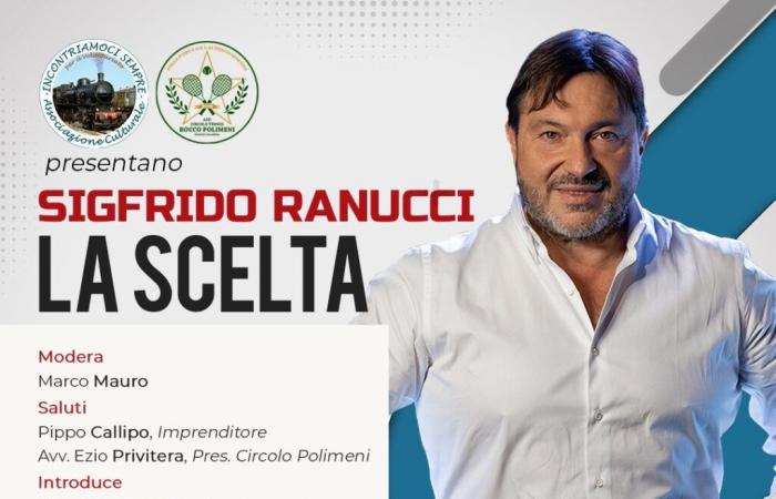 The book “La Scelta” by Sigfrido Ranucci arrives in Reggio Calabria
