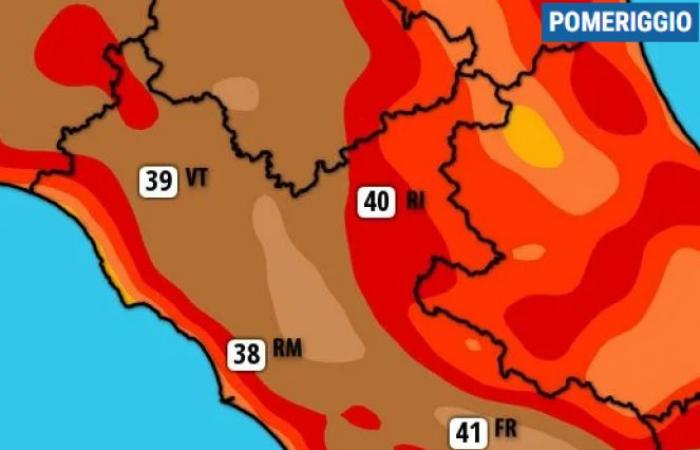 Lazio weather. Strong African heat wave imminent, it will be a hot week. Here are the expected degrees « 3B Meteo