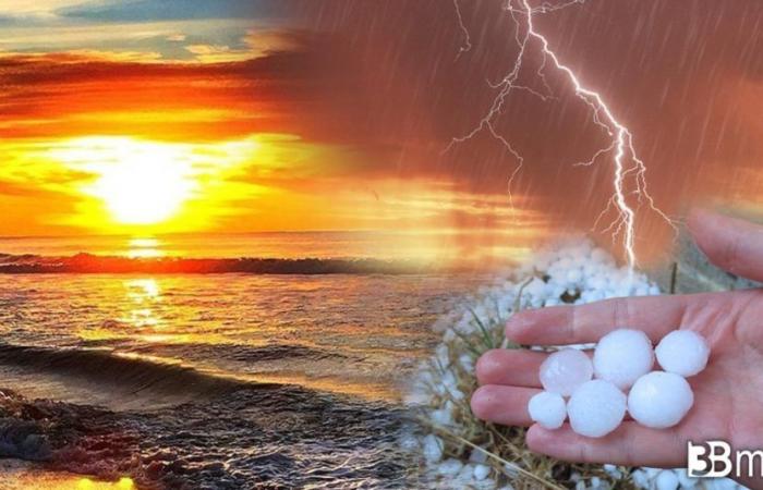 Weather report. Thunderstorms, cloudbursts and hail hit parts of Italy. Here’s how Sunday will continue « 3B Meteo