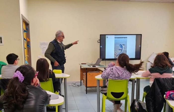 Bivona: WWF student lecture series on climate. Meeting with president Giuseppe Mazzotta