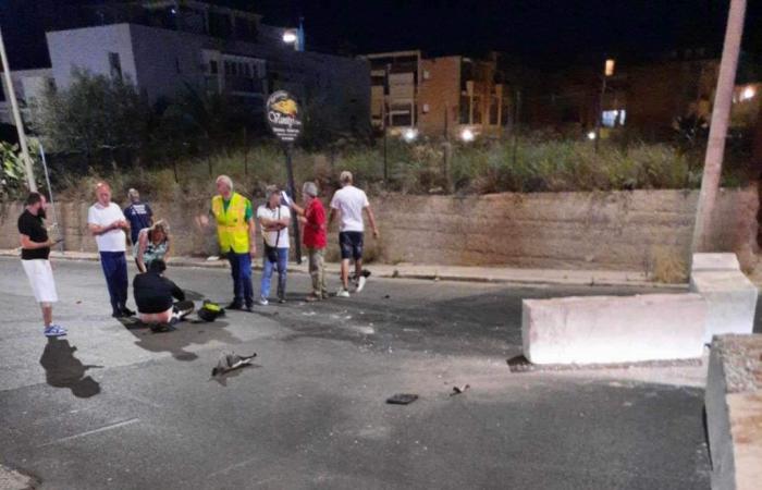 Motorcyclist falls to avoid a pothole and ends up on barriers, another case in the Palermo area – BlogSicilia