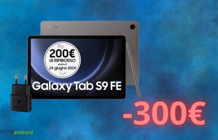 Samsung Galaxy Tab S9 FE: CRAZY 300 euro discount on Amazon