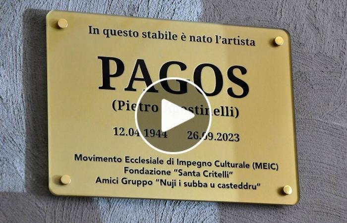 Crotone remembers Pagos, a plaque to the birthplace of the community artist