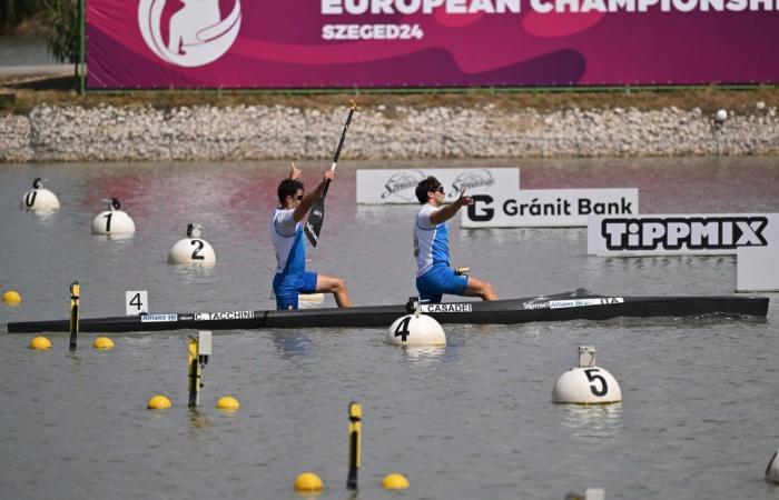 Fiamme Oro Sabaudia, gold at the European Canoe Kayak Championships in Hungary