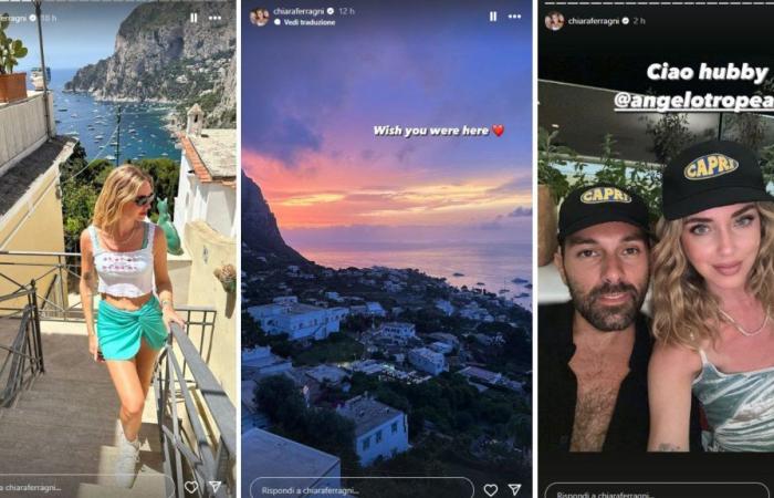 Who would Chiara Ferragni want with her on Capri? The mysterious dedication