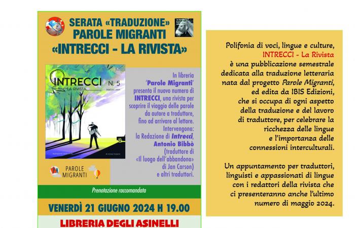 Many more appointments in the month of June at the Libreria degli Asinelli in Varese