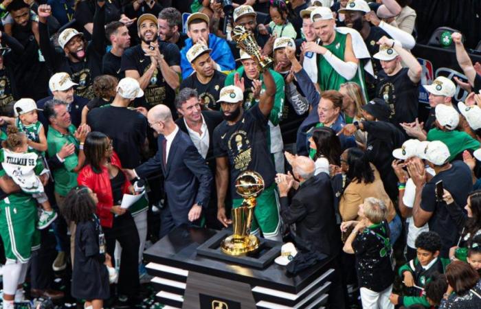 The Finals are tinged with green, Boston wins their 18th title