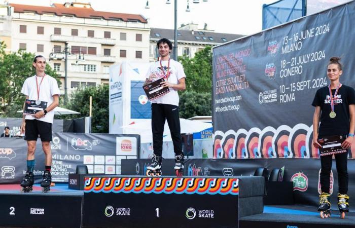 The first stage of the 2024 Inline Freestyle Skating World Cup concluded yesterday in Milan