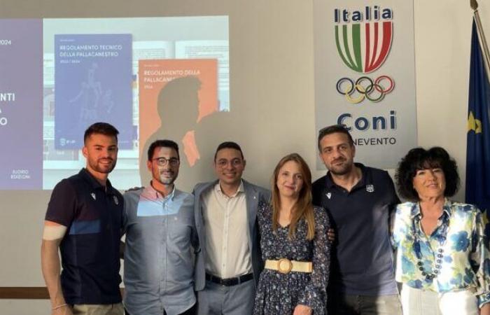 Benevento, an afternoon of basketball at Coni with a conference between coaches and the author Davide Galieri