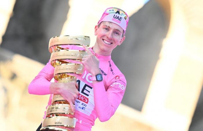 Giro d’Italia 2024, Tadej Pogacar will not press charges against the fan who pushed him onto Monte Grappa