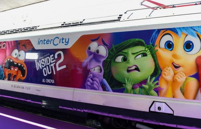 The Intercity presented in Rome with the graphics dedicated to Inside Out 2
