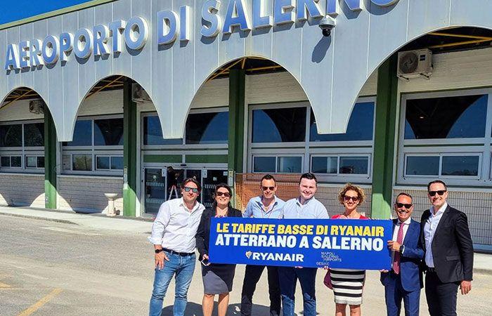 Ryanair announces flights from Salerno Airport – Amalfi Coast and from August 3 other new routes