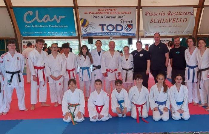 Intense day in Vibo Valentia for the athletes of the Crotone Karate Academy